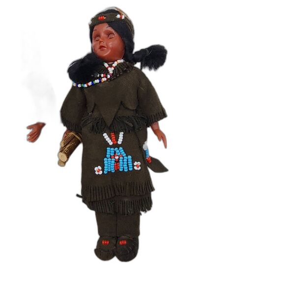 Vintage Native American Women Dolls Set of 3 - Picture 3 of 6